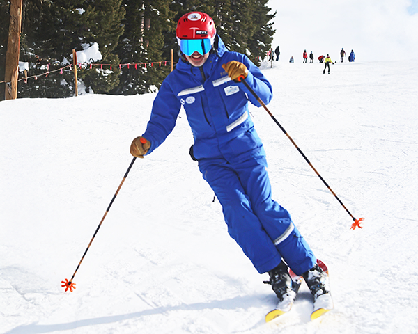 Darryl "D" Shaper skiing.