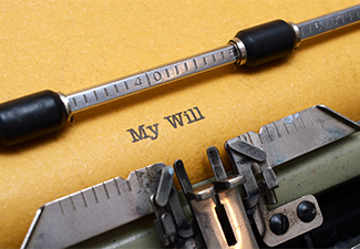 My will being written on a paper