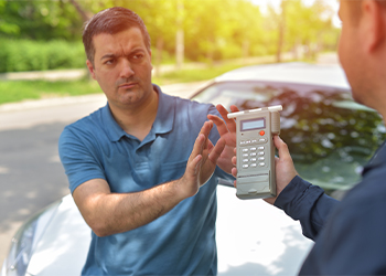 Man refusing to take breath test