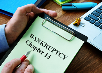 Bankruptcy Chapter 13 in notebook