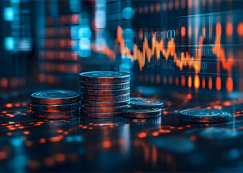 Coins and digital portfolio  