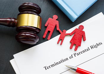 Documents about Termination of parental rights and family figurines