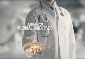 Doctor holding in hand Advance Medical Directives