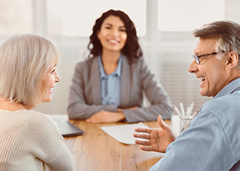 Happy couples after setting up trust with help of professional