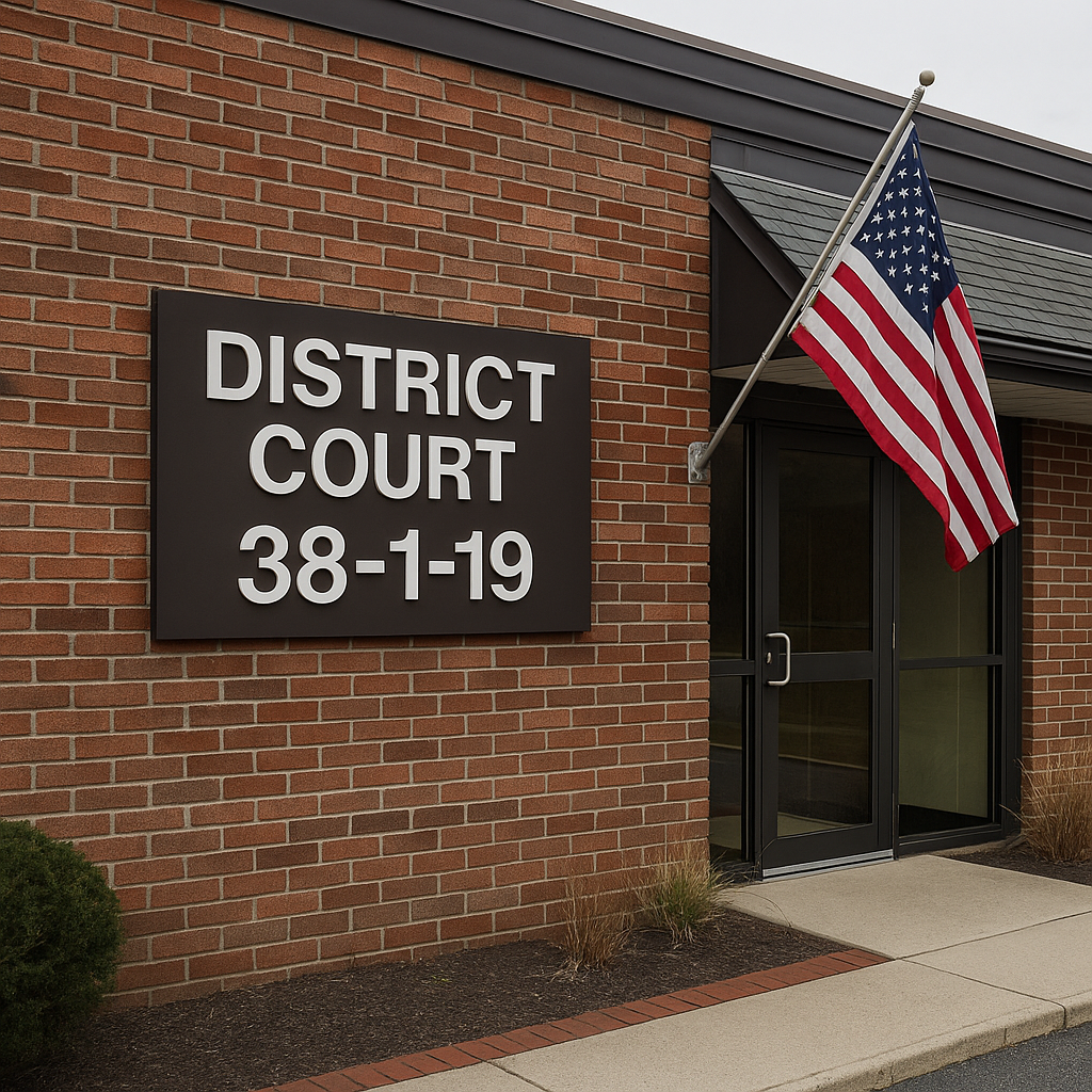 Magisterial District Court 38‑1‑19