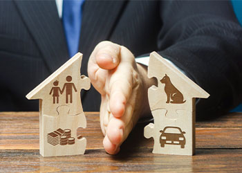 Puzzle house is divided into two parts by divorce lawyer