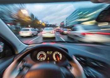 Fast-paced highway driving