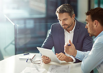 Businessmen in meeting
