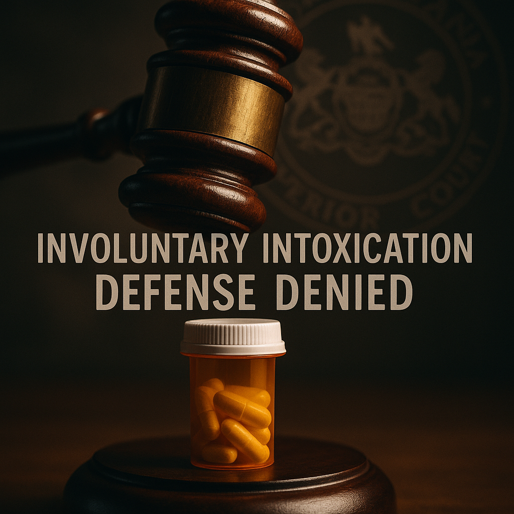 Involuntary intoxication