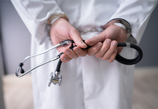 Doctor Hands In Handcuffs