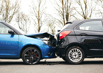 Car accident on road