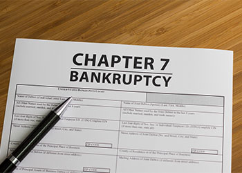 Chapter 7 Bankruptcy file in table