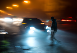 Dangerous situation on zebra crossing