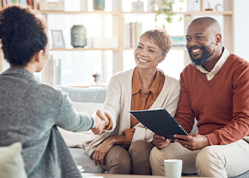 Senior couples preparing estate plan