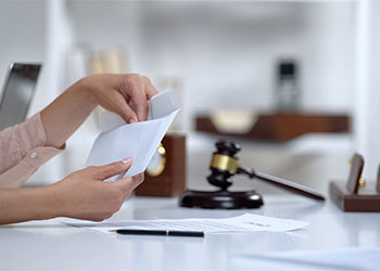 Women holding spousal support money