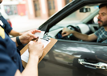 Man gets booked for speeding