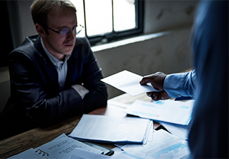 Person being served a lawsuit