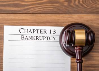 Chapter 13 Bankruptcy file and gavel