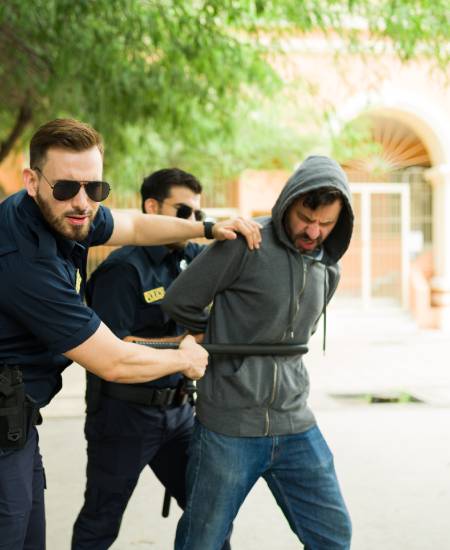 Officers using excessive force during arrest