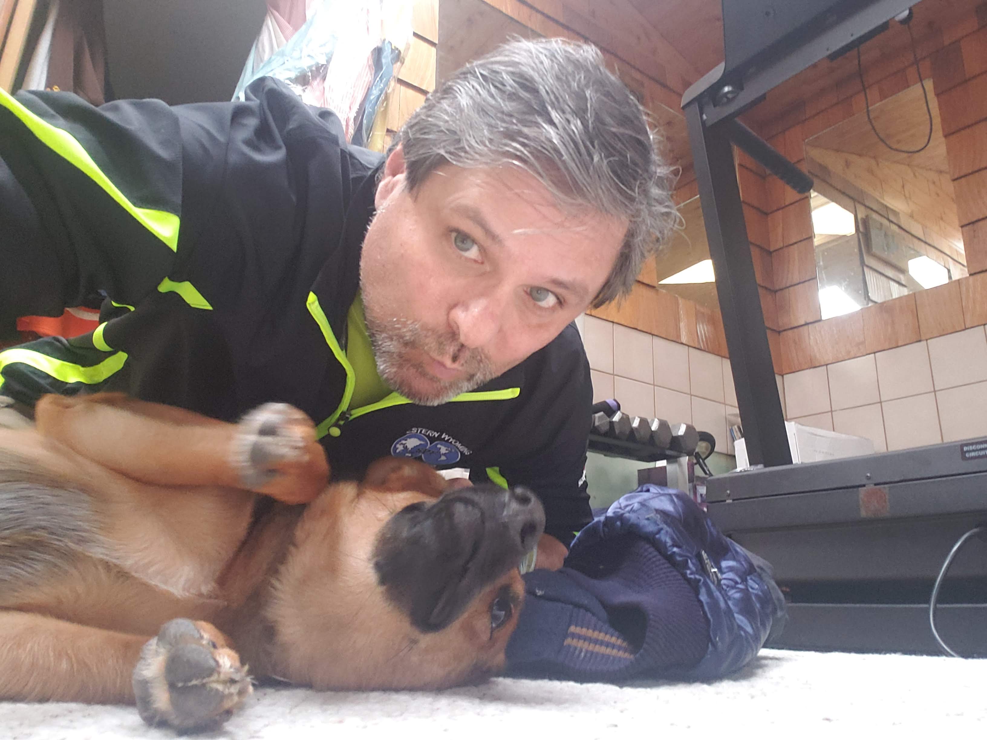 Ed and pup