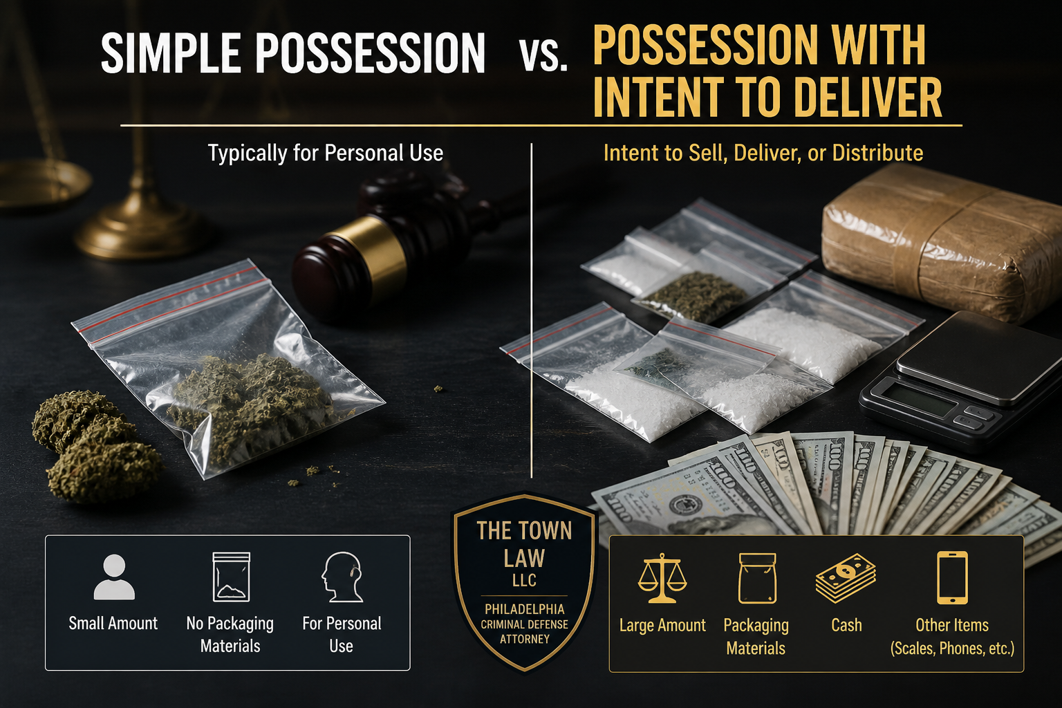 Simple Possession vs. PWID in Philadelphia
