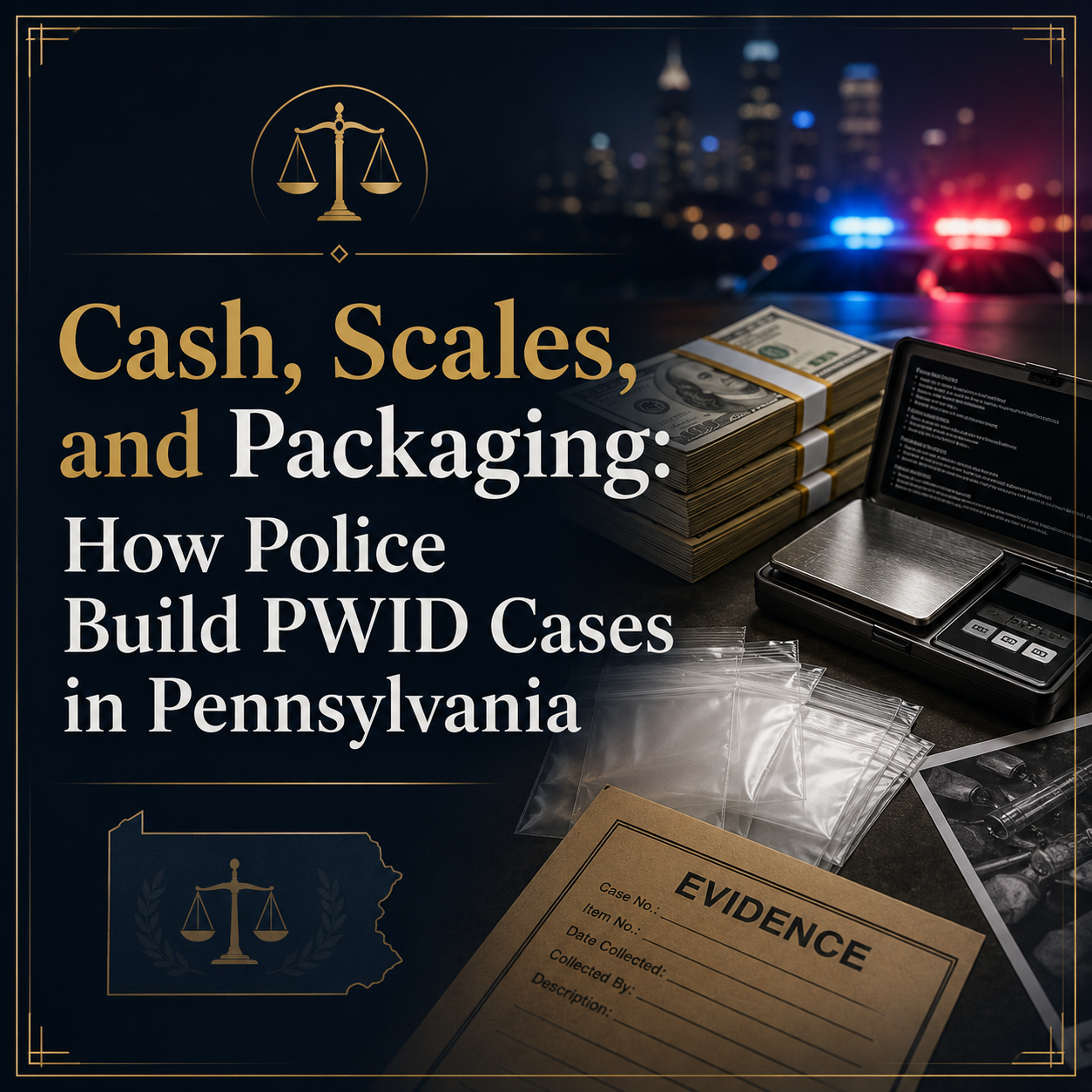 Cash, Scales, and Packaging How Police Build PWID Cases in Pennsylvania