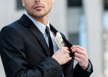 Man, pocketing company money