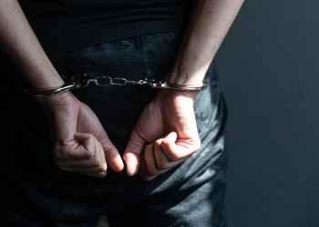 Handcuffed man