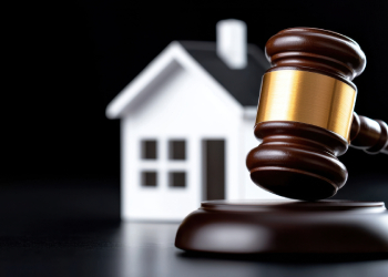 Gavel with model house