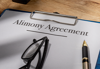Alimony Agreement Document with Gavel – Legal Spousal Support Concept