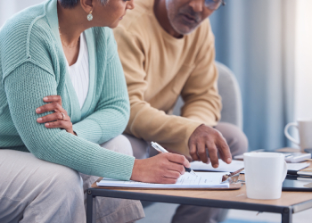 Couples preparing estate plan for future