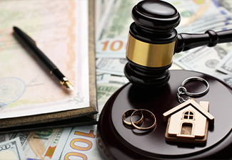 Property Division in Divorce and Marital Law Concept