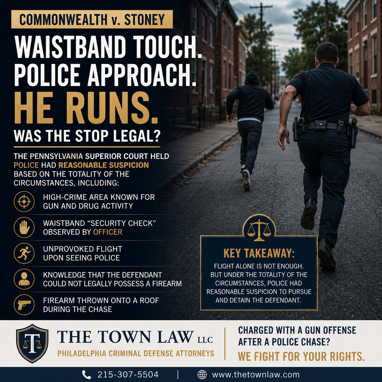 Does Touching Your Waistband Give Police Reasonable Suspicion for a Gun Stop?