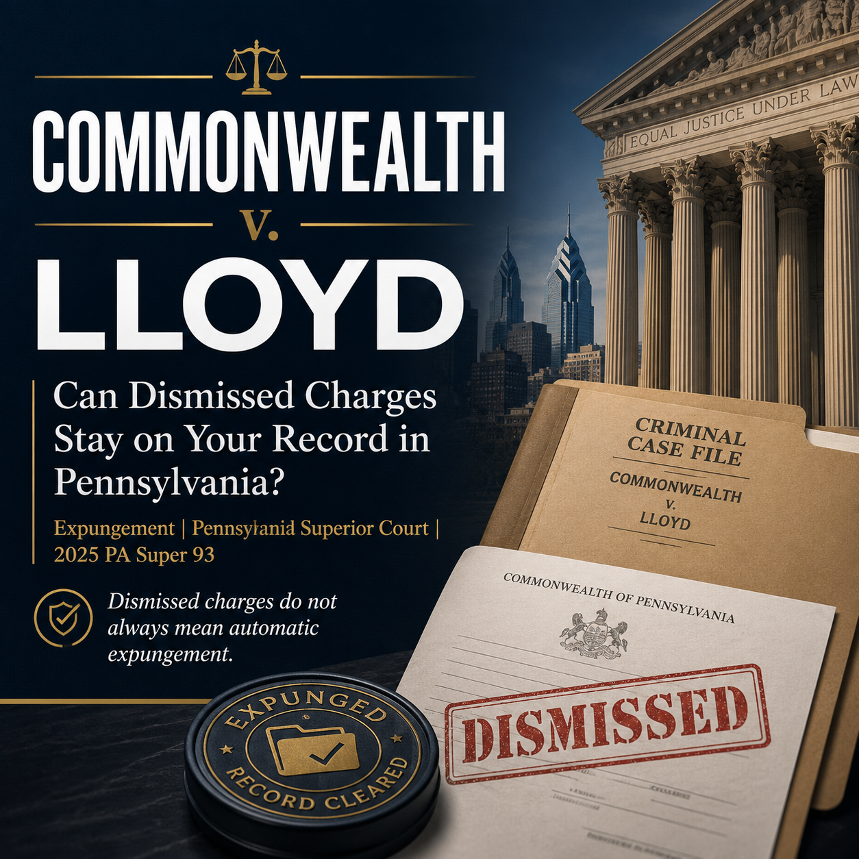 Commonwealth v. Lloyd: Can Dismissed Charges Stay on Your Record in Pennsylvania?