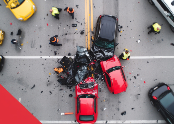 Multiple car collision