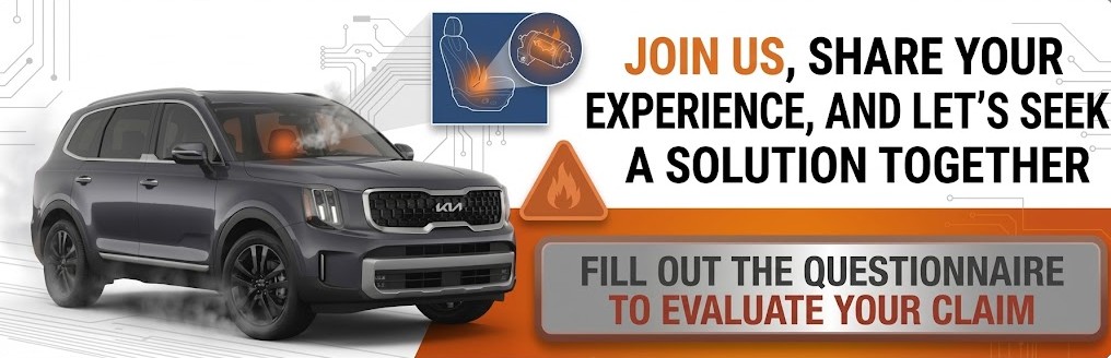 Kia Telluride Power Seat Motor Fire Questionnaire