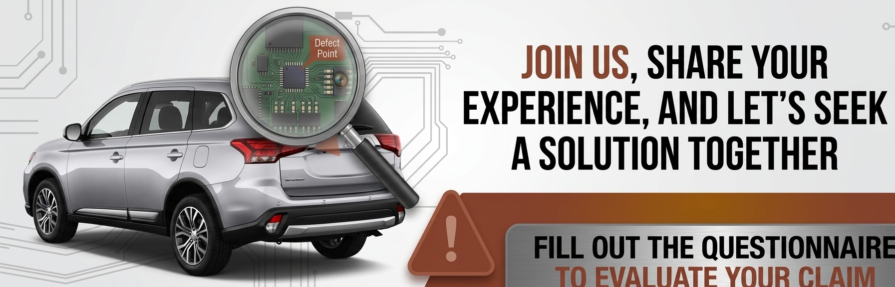 Mitsubishi Outlander Rearview Camera Defect Questionnaire