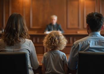 Parents fighting for child custody