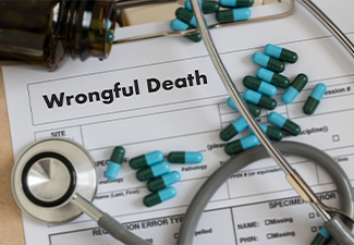 Wrongful Death Doctor talk and patient medical working at office
