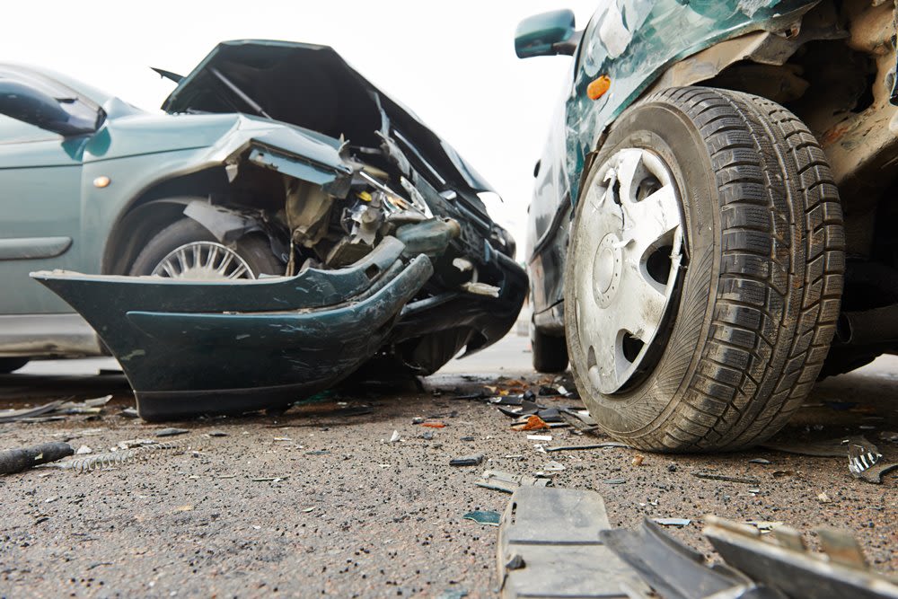Two-Car Collision on I-30
