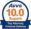 Avvo Superb 10.0 Top Attorney Criminal Defense