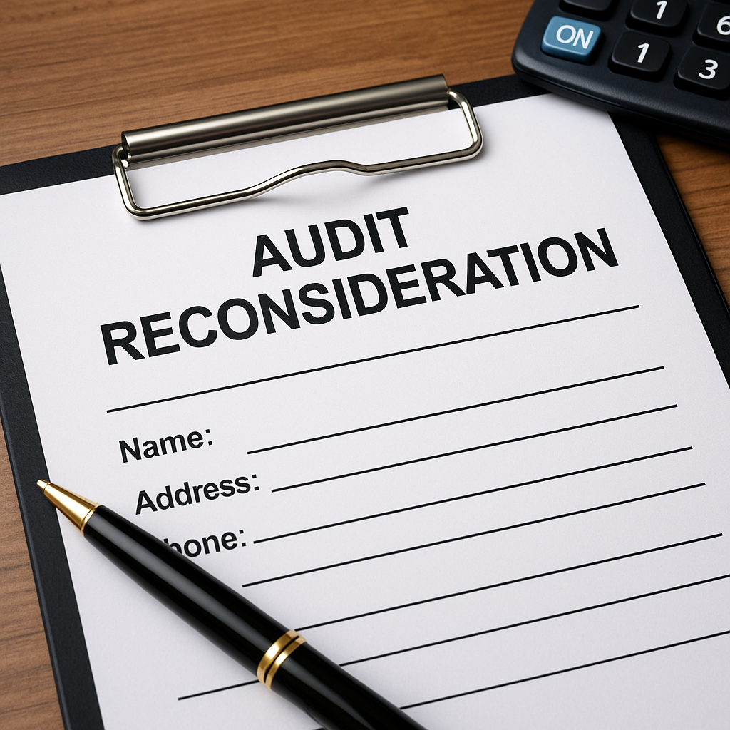 Audit Reconsideration