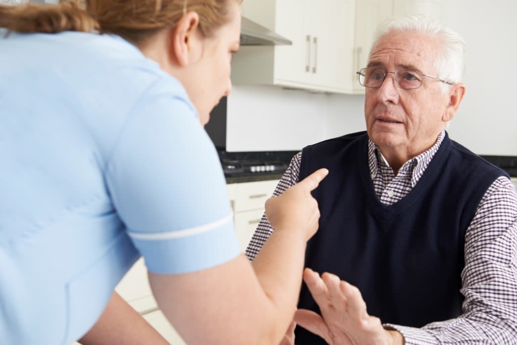 Elder being disrespected by a Nurse