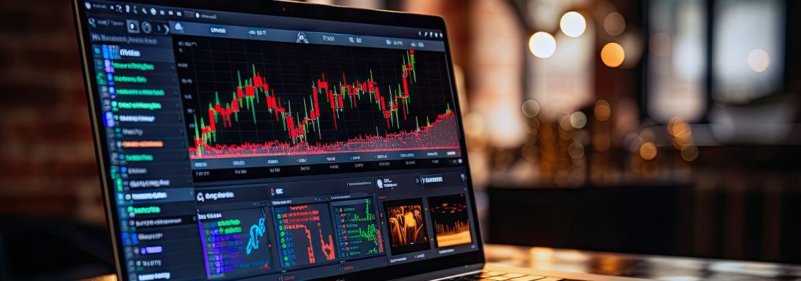 Laptop screen with digital portfolio