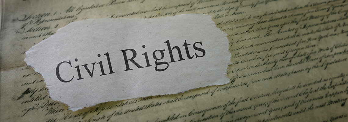 Civil Rights Text on Paper