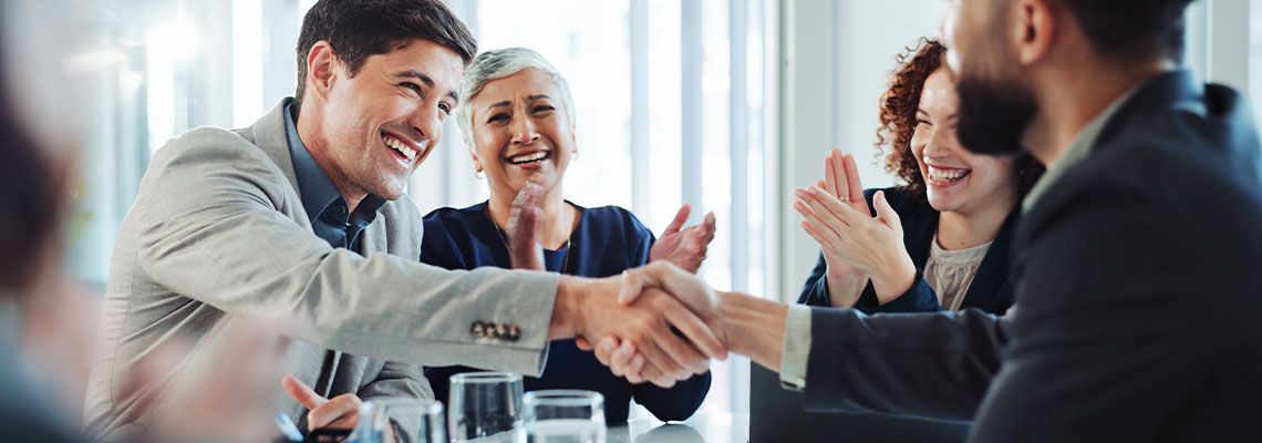 Business Partners shake hand