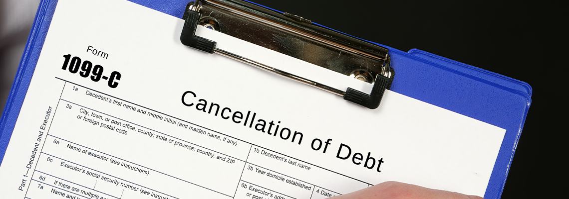 Form 1099-C Cancellation of Debt