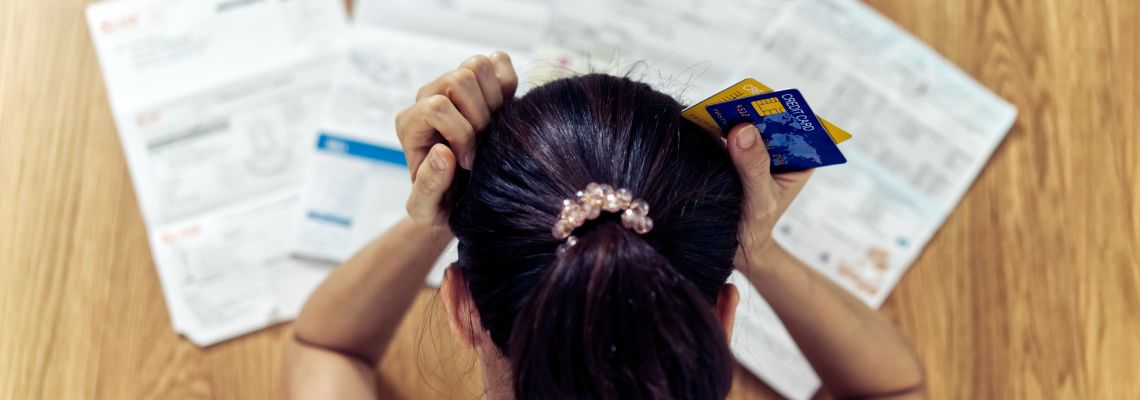 Stressed women after bankruptcy