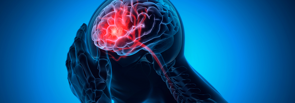 Man with a head injury