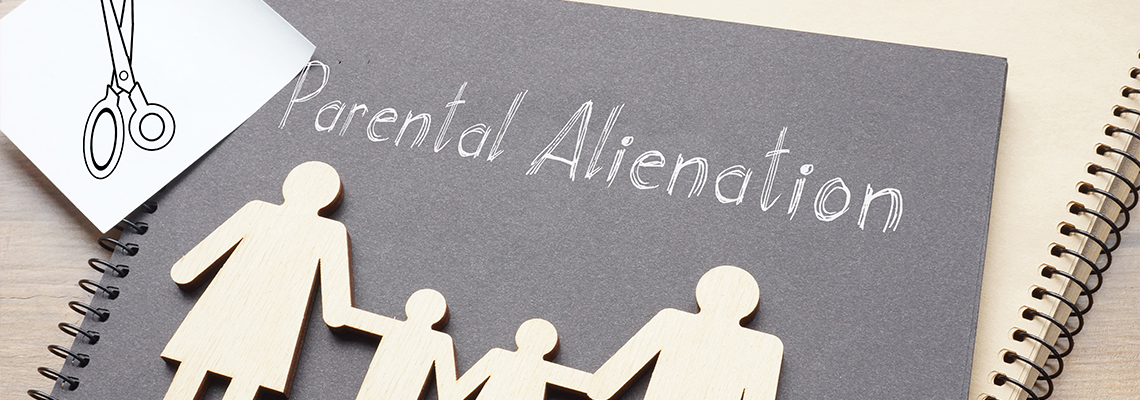 Parental alienation is shown using the text in book